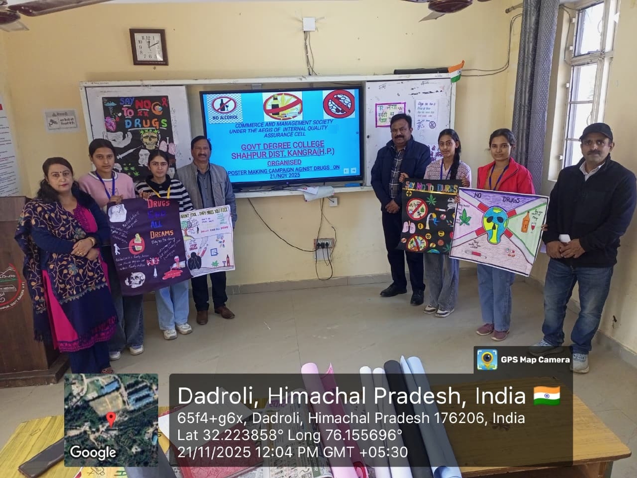 Poster Making campaign against DRUGS on dated 21-11-2025